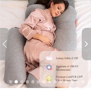 Araluna Cloudsoft Adjustable Maternity Body Pillow in Gray